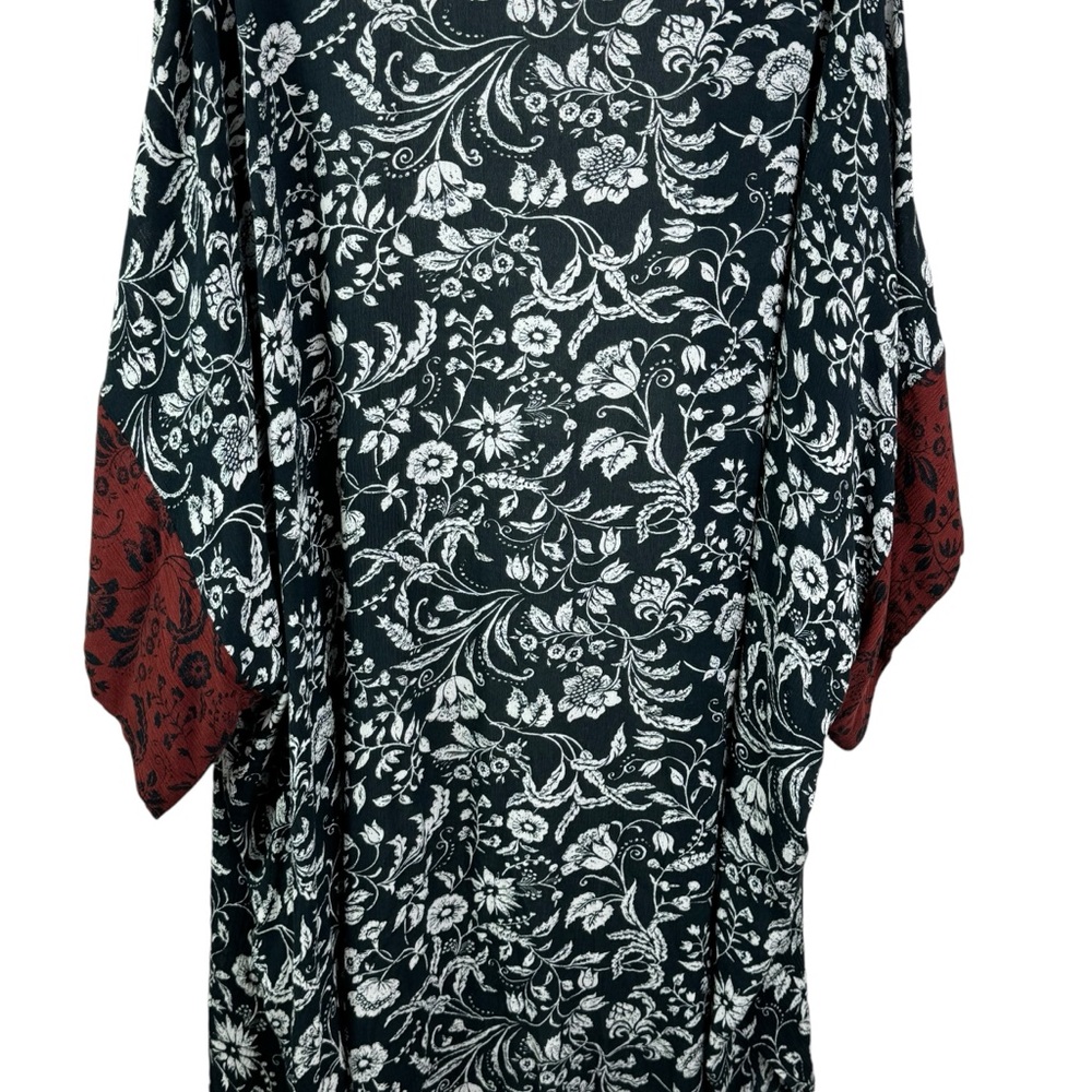 Treasure & Bond Nordstrom Border Print Duster Open Front Cardigan, One Size - Picture 8 of 12